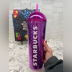 Starbucks Summer 2024 Purple Bubble Holographic Dome Frap Tumbler. NWT. Fun!